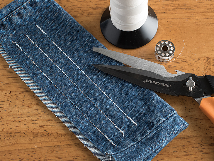 Test sew denim in your sewing machine to see if it will handle canvas